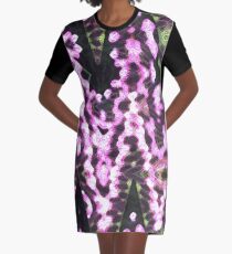 Floral Explosion Graphic T-Shirt Dress