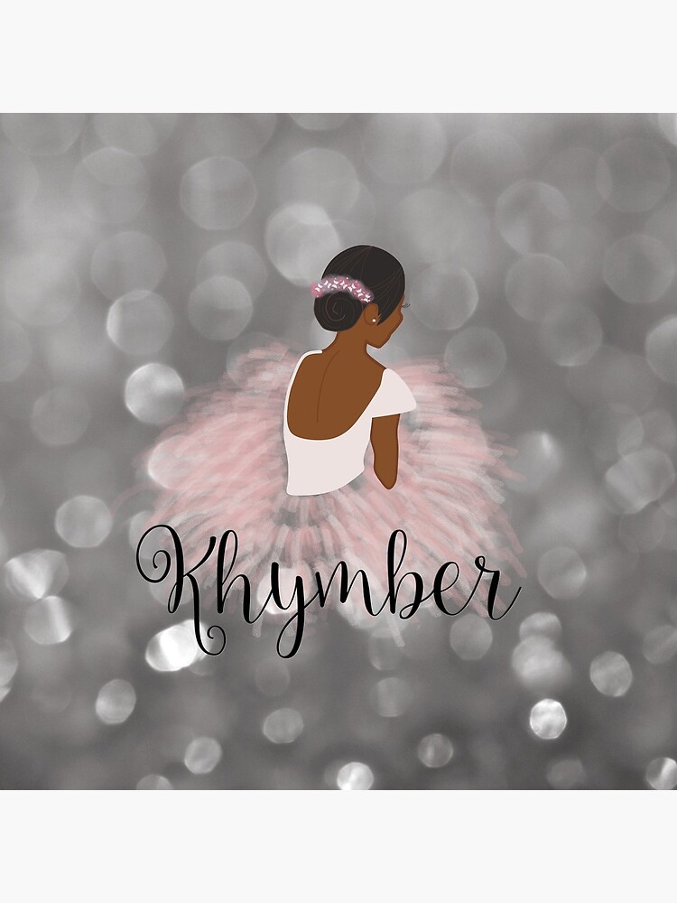 Khymber Personalized African American Dancer Ballerina by umeimages