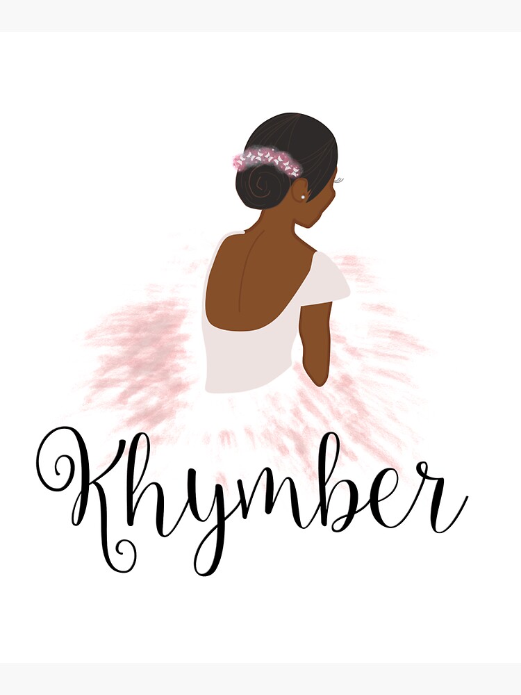 Khymber Personalized African American Dancer Ballerina by umeimages