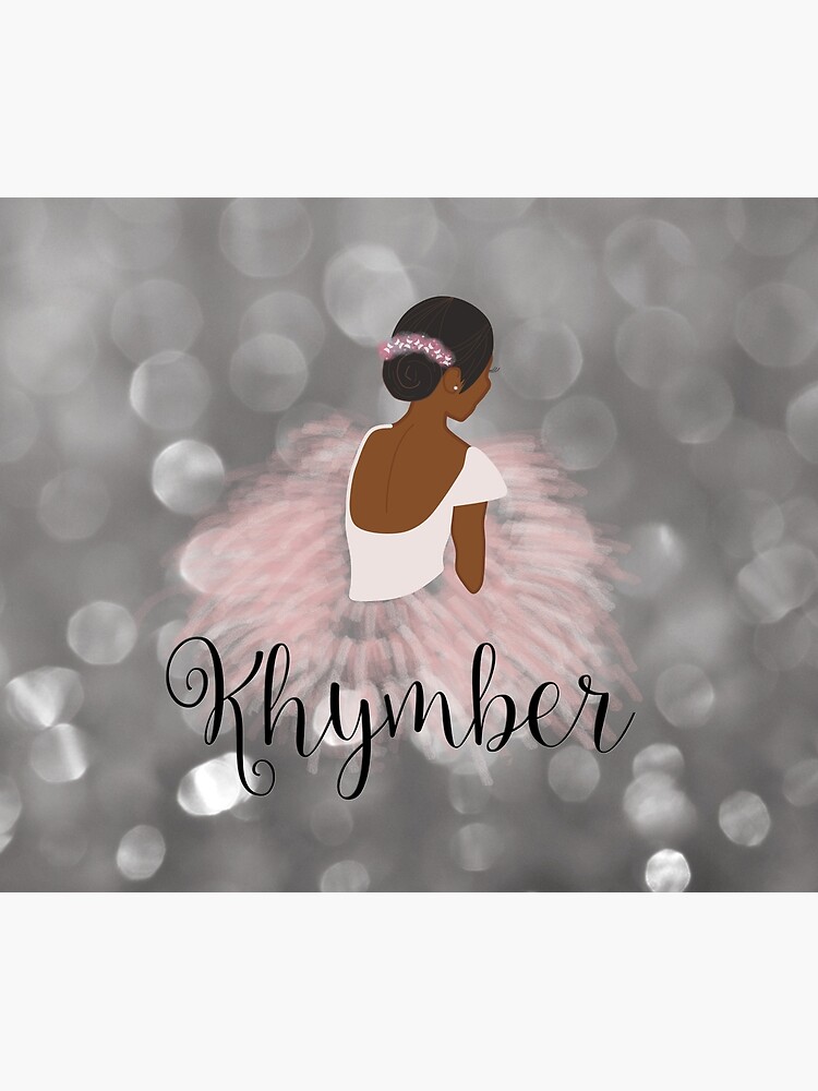 Khymber Personalized African American Dancer Ballerina by umeimages