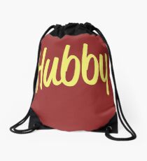 Hubby Newlywed Bride Groom Drawstring Bag