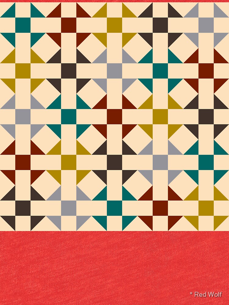 Geometric Pattern: Quilt: Autumn by redwolfoz