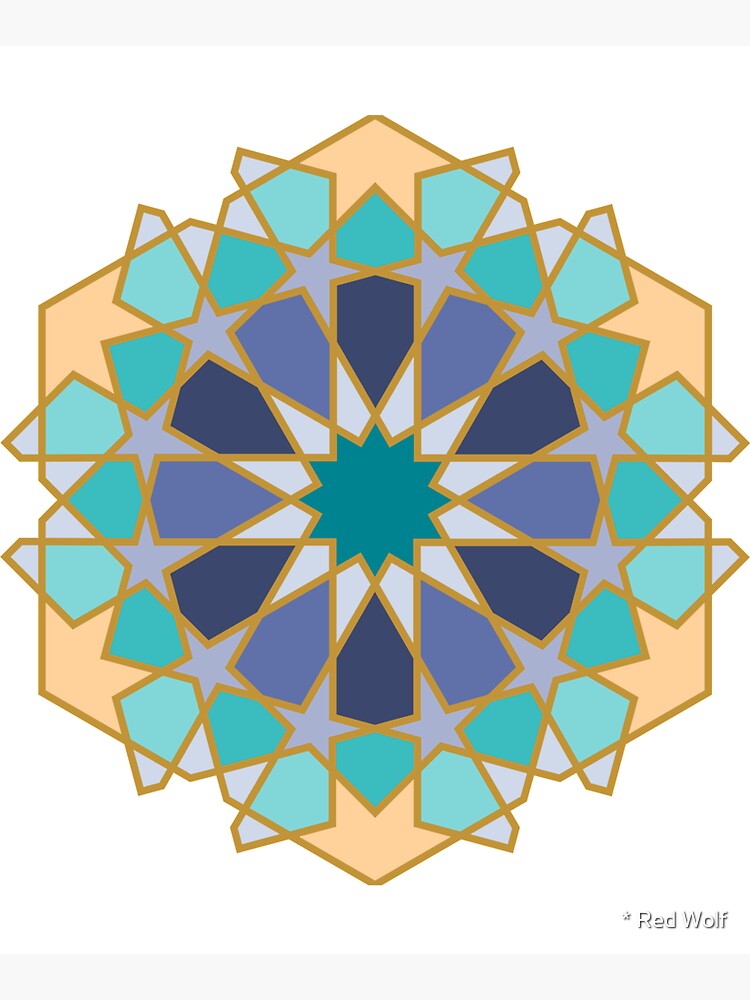 Geometric Pattern: Arabic Tiles: Dream by redwolfoz