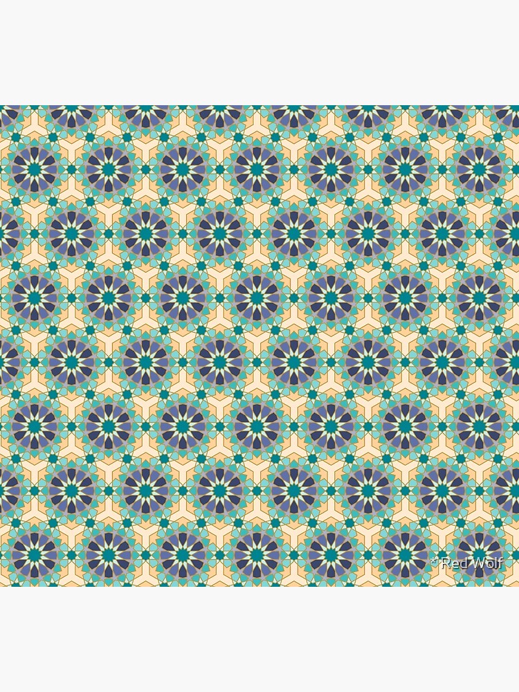 Geometric Pattern: Arabic Tiles: Dream by redwolfoz