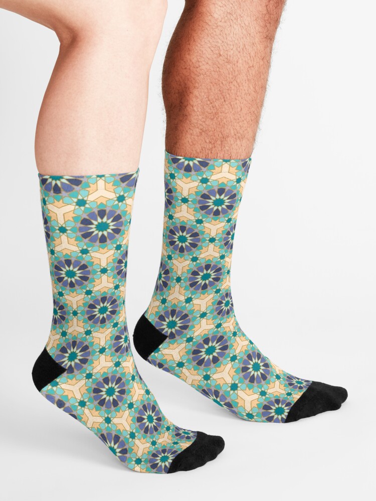 Alternate view of Geometric Pattern: Arabic Tiles: Dream Socks