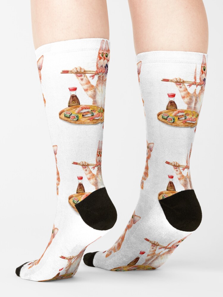 Alternate view of Sushi Cat Socks