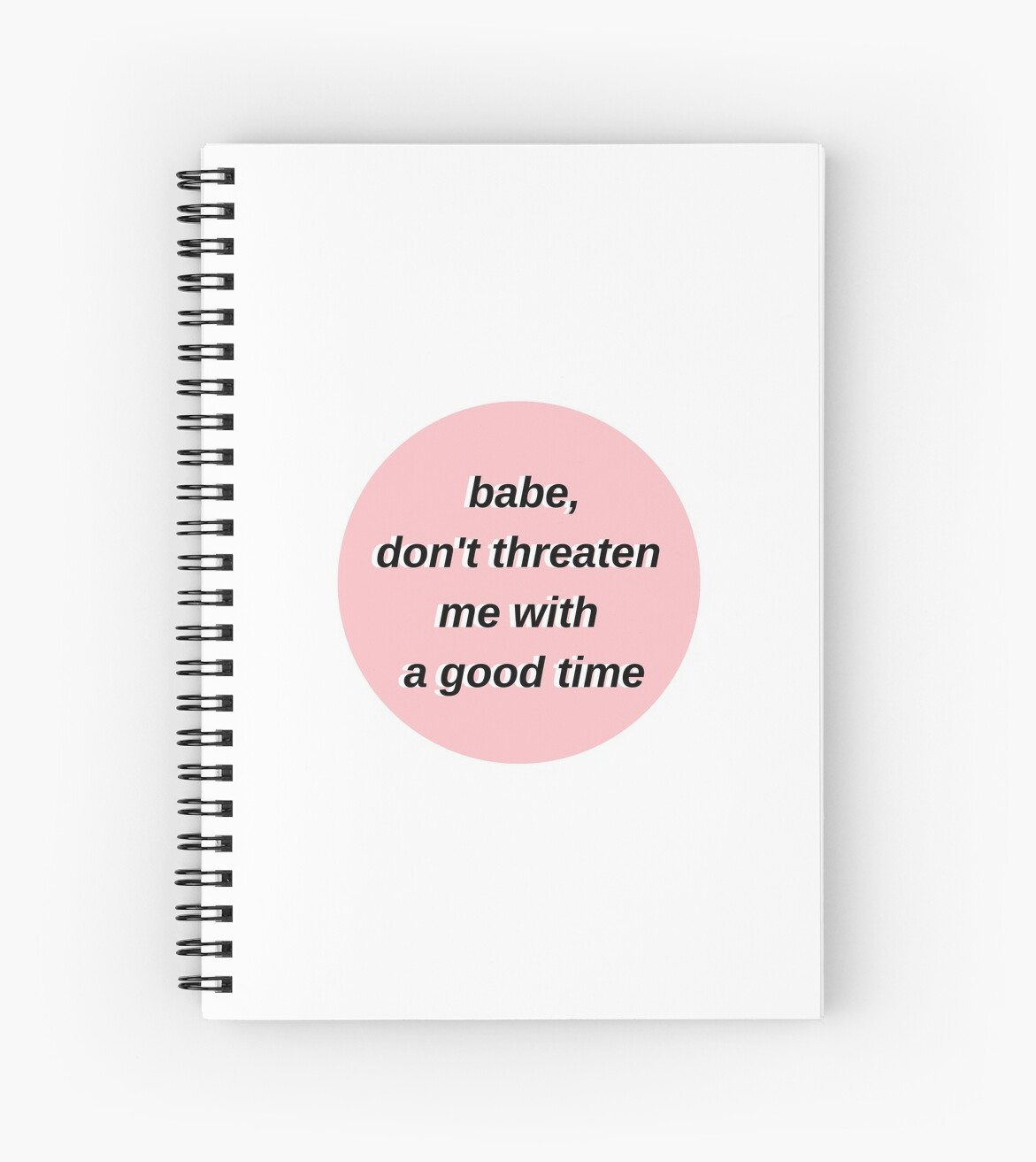 London Boy Taylor Swift Lover Lyrics Don T Threaten Me With A Good Time Spiral Notebook By Erinaceous Redbubble