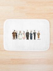 Downton-downstairs Bath Mat