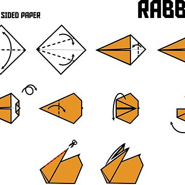 Origami Rabbit Instructions Tote Bag for Sale by PrintStopStudio