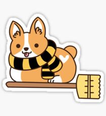 Witch Corgi - Cute Corgi - Cute Dog - Cute Witch Sticker