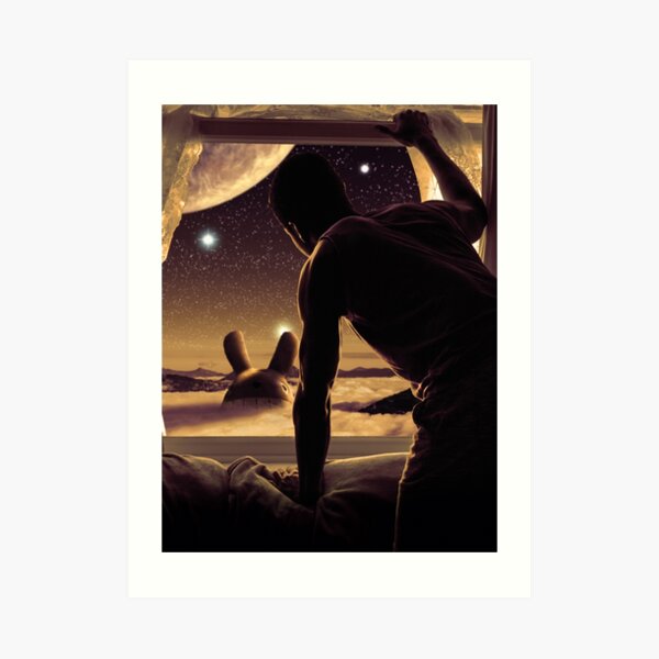 Totoro Science Fantasy Dreamscape Art Print