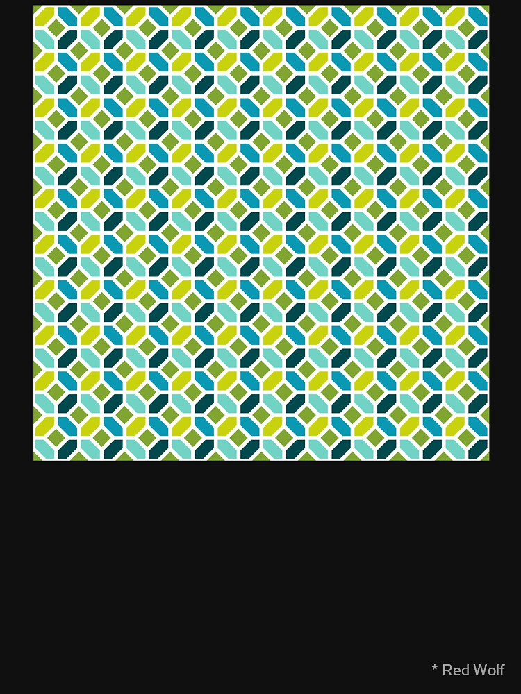 Geometric Pattern: Octagon: Spring by redwolfoz