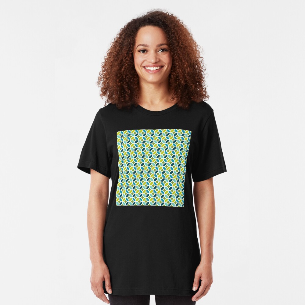 Geometric Pattern: Octagon: Spring Slim Fit T-Shirt