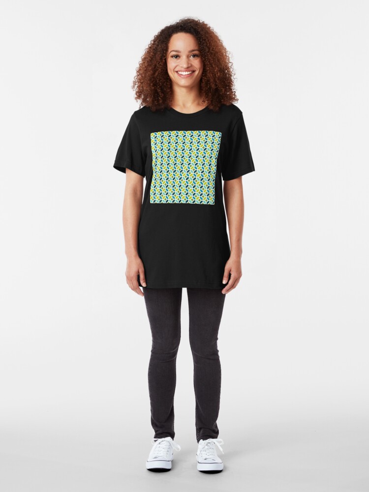 Alternate view of Geometric Pattern: Octagon: Spring Slim Fit T-Shirt