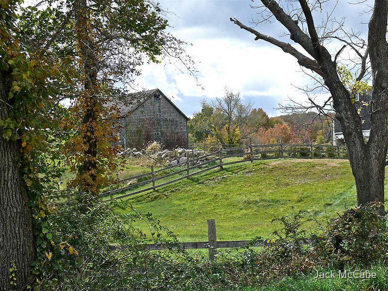 "A Typically Rural And Bucolic Rhode Island Farm - Autumn" By Jack ...