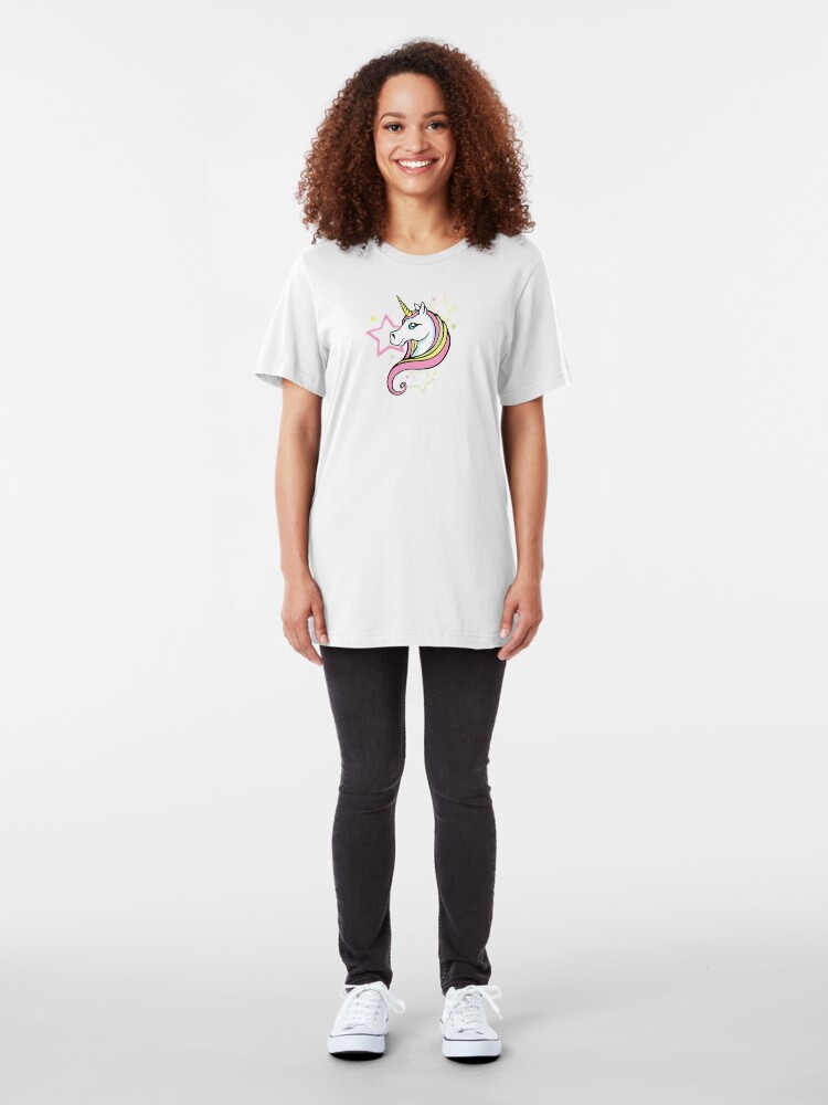 Alternate view of Unicorn and Stars Tee Slim Fit T-Shirt