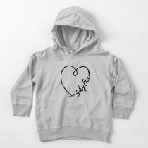Skylar First Name Cute Name Tag First Name Personalized Calligraphy Heart Toddler Pullover Hoodie