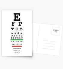 eye test Postkarten