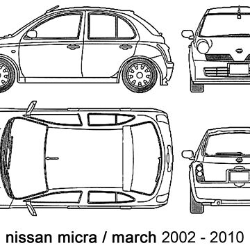 Nissan micra blueprint #3  Nissan, Nissan march, Nissan march 2014