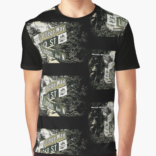 Linden Avenue North, 160th Street, & College Way, Shoreline, WA by MWP Graphic T-Shirt