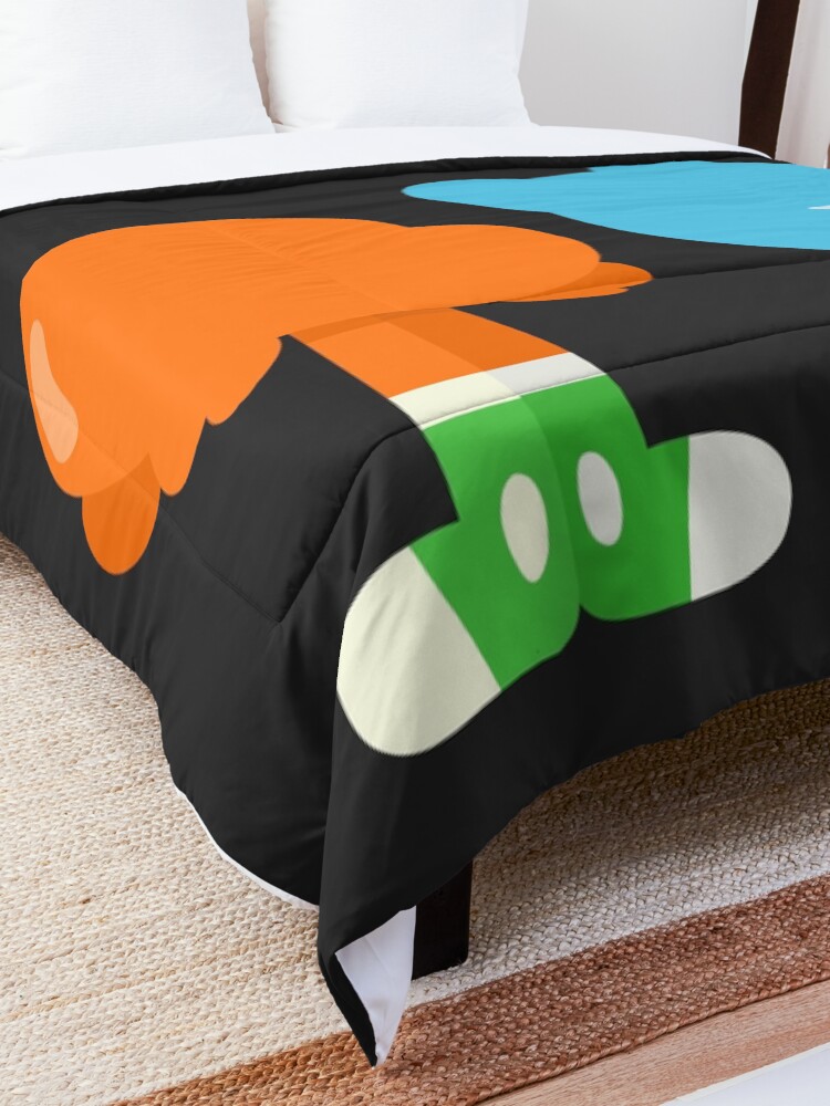 Alternate view of Minimal Gumball and Darwin Comforter