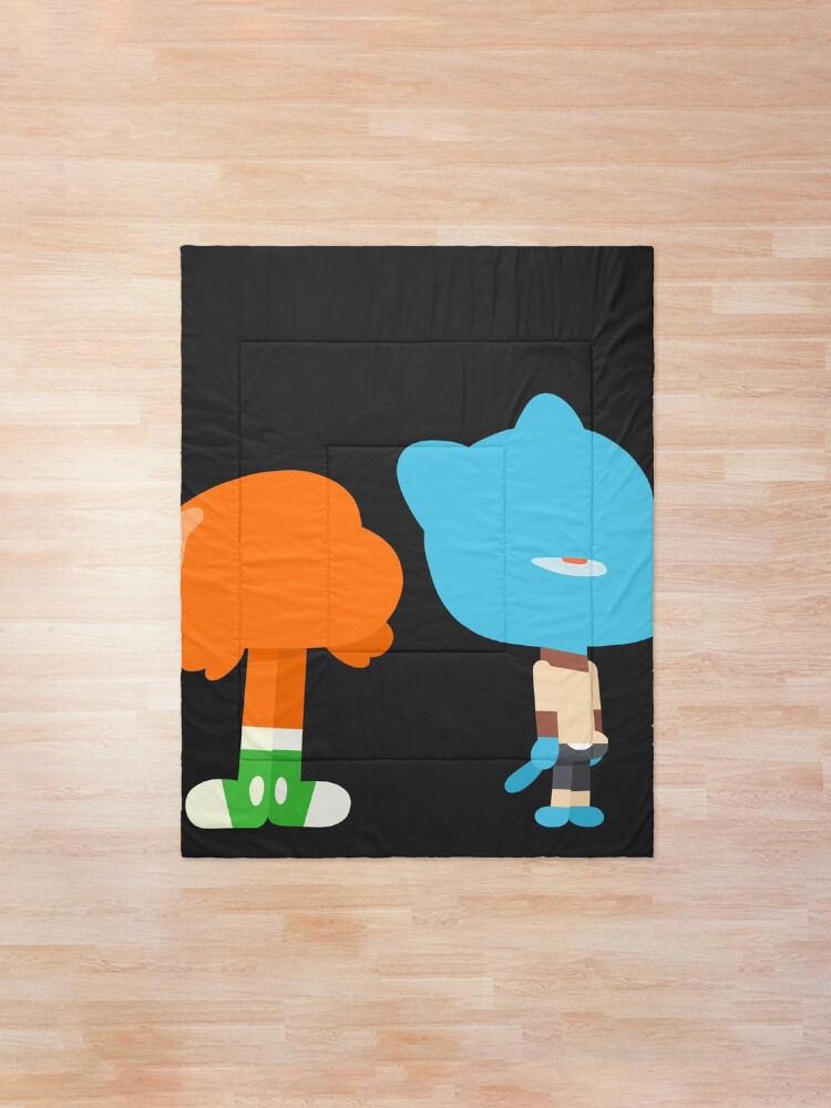 Alternate view of Minimal Gumball and Darwin Comforter