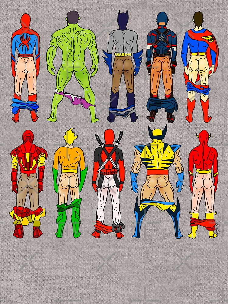 Superhero Butts by notsniwart