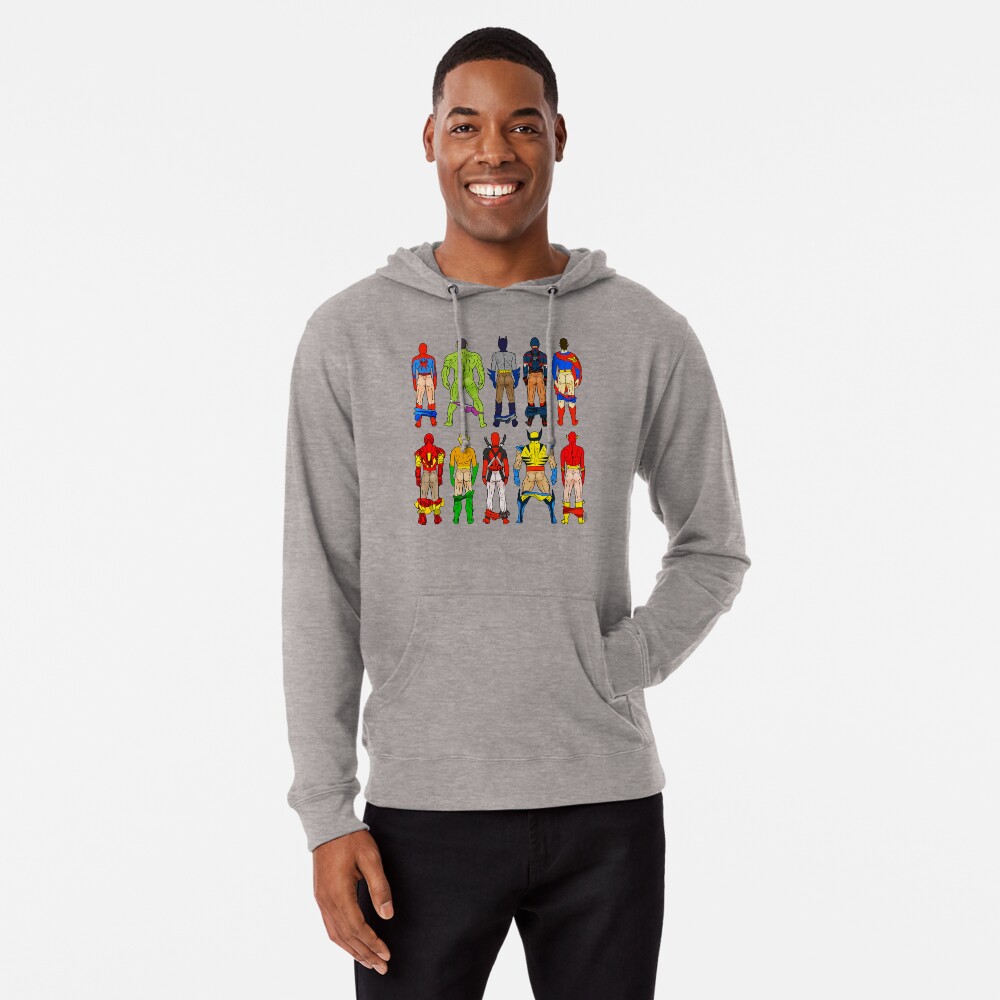 Superhero Butts Lightweight Hoodie