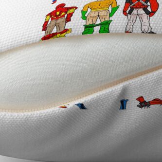 Alternate view of Superhero Butts Throw Pillow