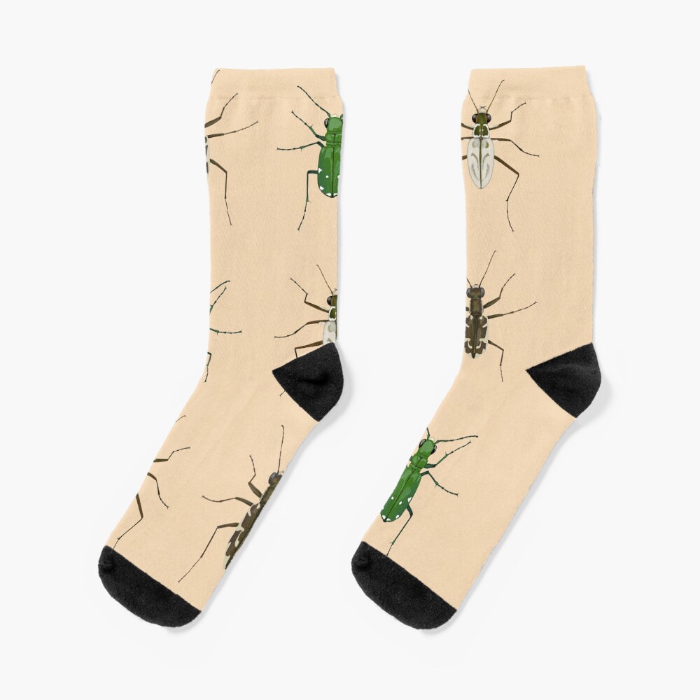 Tiger beetle trio Socks