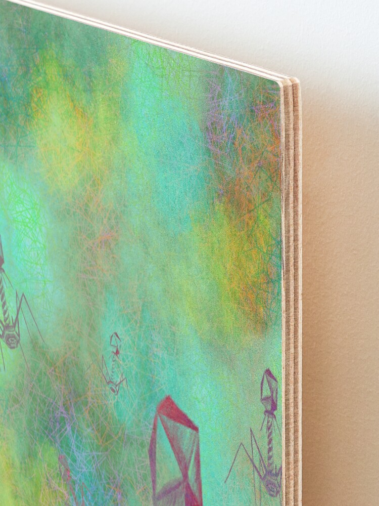 Alternate view of Bacteriophage Invasion Mounted Print