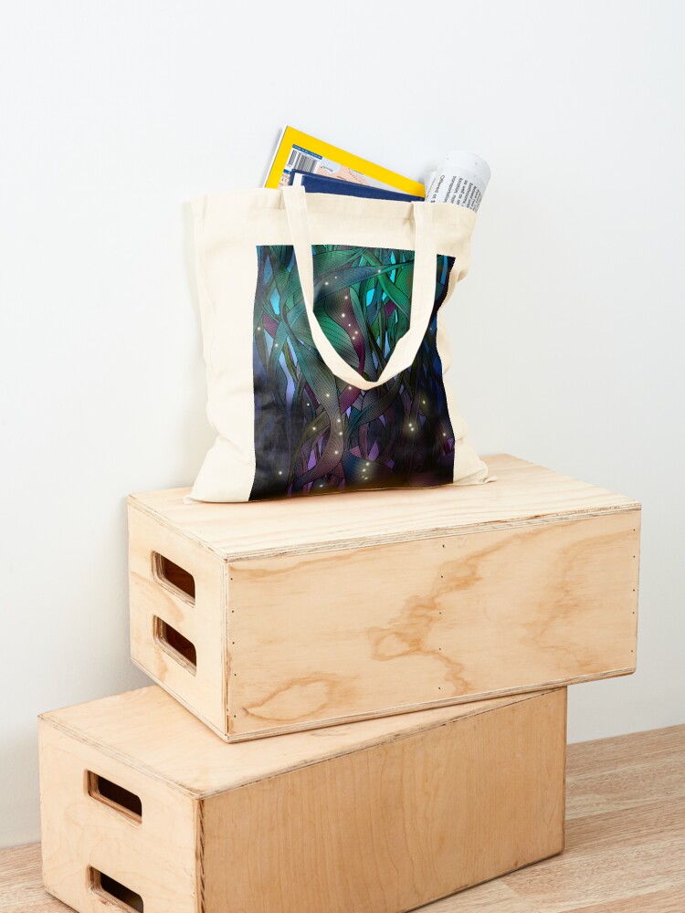 Alternate view of Nocturne (with Fireflies) Tote Bag