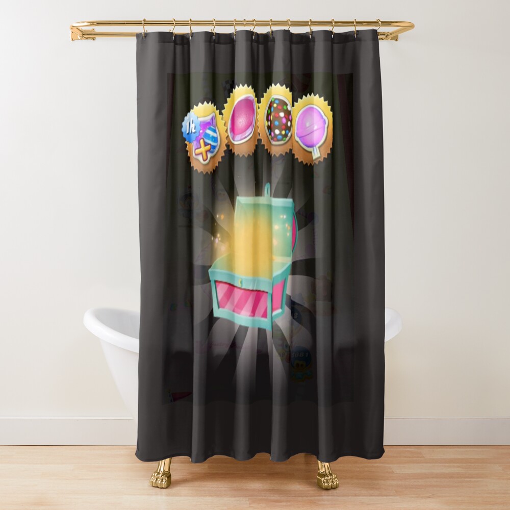 Candy Treasure Chest Shower Curtain