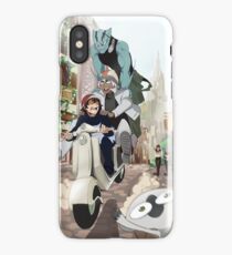 Kekkai Sensen - Leonardo, Zapp and Zed on vespa iPhone Case