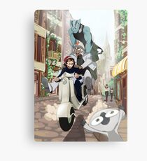 Kekkai Sensen - Leonardo, Zapp and Zed on vespa Metal Print