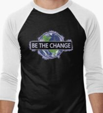 Camiseta ¾ bicolor para hombre Sé el cambio !
