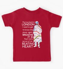 London Underground Map Sherlock Kids Tee