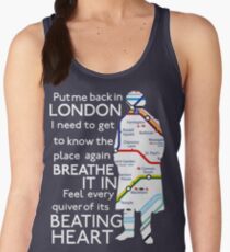London Underground Map Sherlock Women's Tank Top