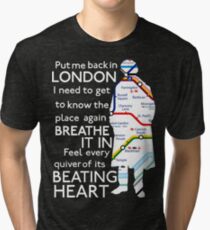 London Underground Map Sherlock Tri-blend T-Shirt