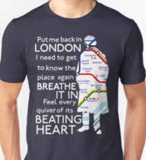 London Underground Map Sherlock Unisex T-Shirt