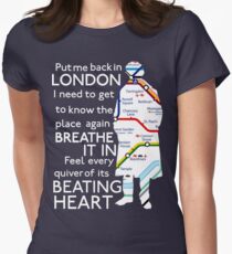 London Underground Map Sherlock Women's Fitted T-Shirt