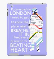 London Underground Map Sherlock iPad Case/Skin