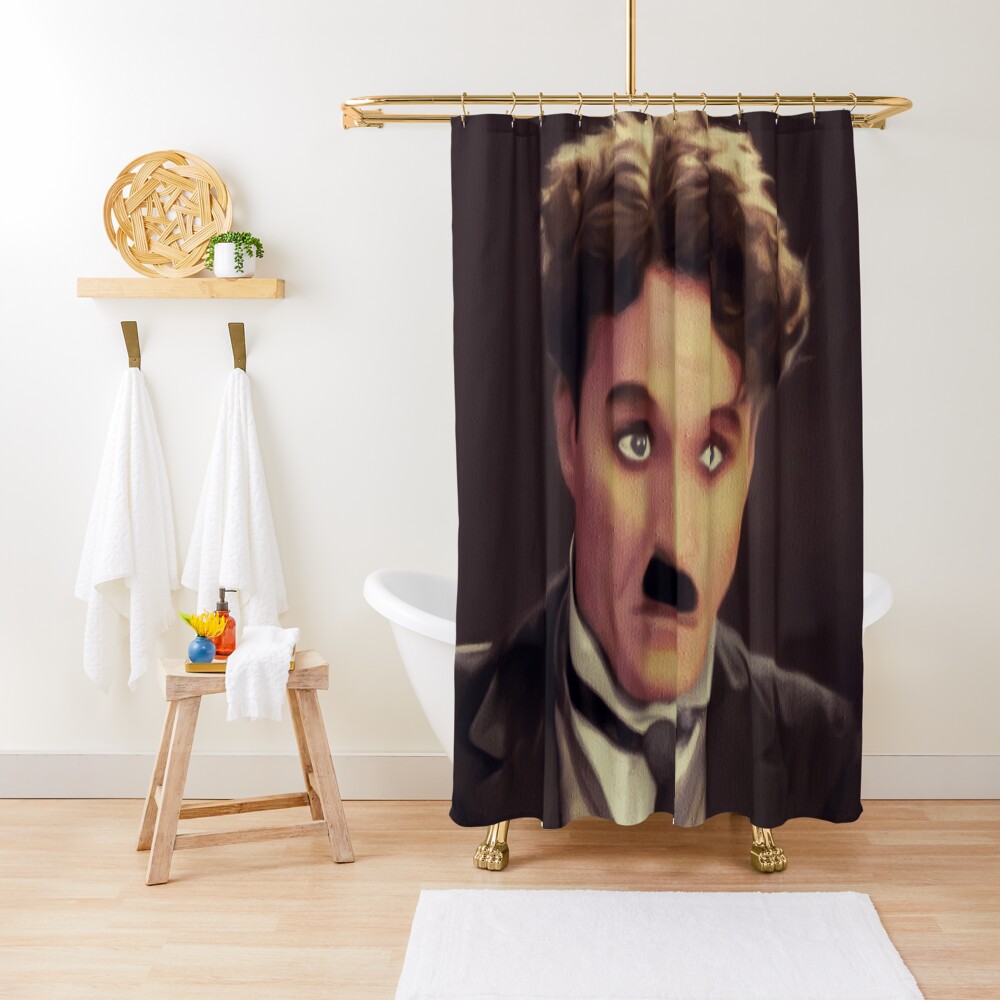 Charlie Chaplin, Hollywood Legend Shower Curtain