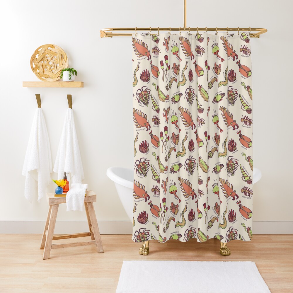 Cambrian Critters Shower Curtain