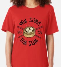 You Win Some You Dim Sum // Cute Funny Food Pattern Slim Fit T-Shirt