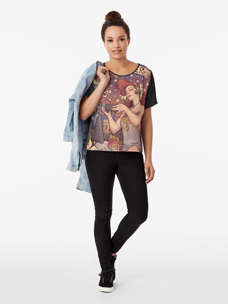 Alternate view of Gamer girl Nouveau Chiffon Top