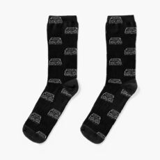 VW T3 bus lightblack Bulli Socks