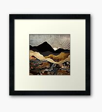 Copper and Gold Mountains Framed Print
