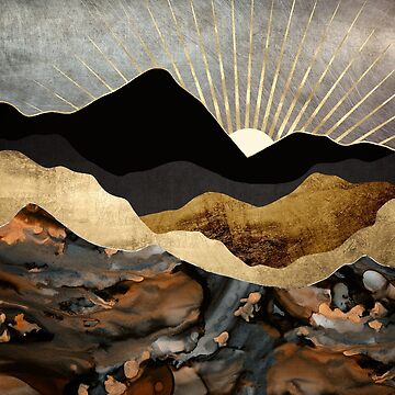 Artwork thumbnail, Copper and Gold Mountains by spacefrogdesign