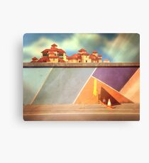pedestrians use other side Canvas Print